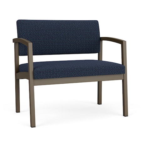 Lenox Steel Bariatric Chair Metal Frame, Bronze, RF Blueberry Upholstery